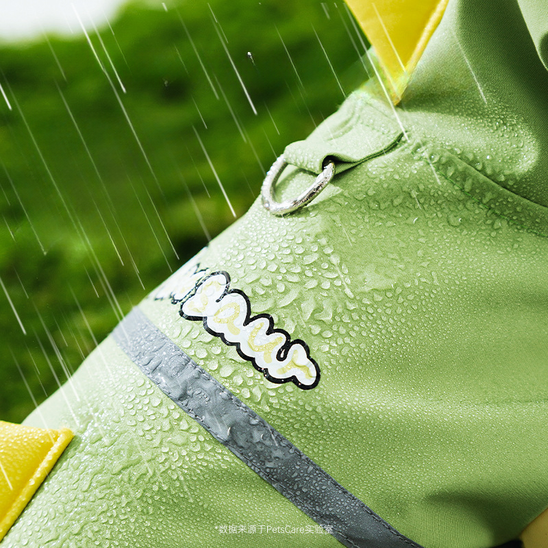 Dinosaur Dog Raincoat with Hood | Waterproof Pet Rain Suit with Reflective Strap for Small Dogs | HipiDogs