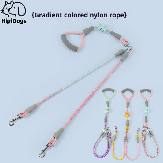 Adjustable Integrated Dog Leash with Collar | Durable No-Pull Rope for Easy Walking