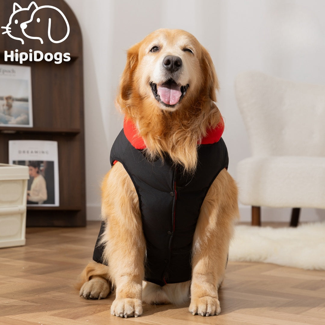 Puffer Vest Dog Jacket for Large Dogs Warm Winter Puppy Coat 3XL–8XL