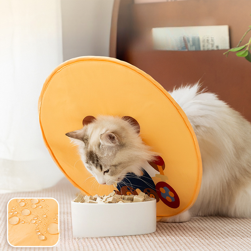 Cute Pet Recovery Collar | Soft Protective Cat & Dog Cone | Adjustable Post-Surgery E-Collar for Cats & Small Dogs | HipiDogs