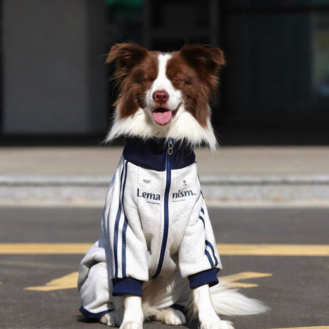 Warm Dog Jacket with Zipper – Sport Style Dog Coat for Medium Large Dogs Winter Pet Clothes