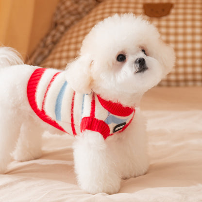 Warm Plush Hooded Dog Jumpsuit Coat – Soft Winter Hoodie Outfit for Small Dogs