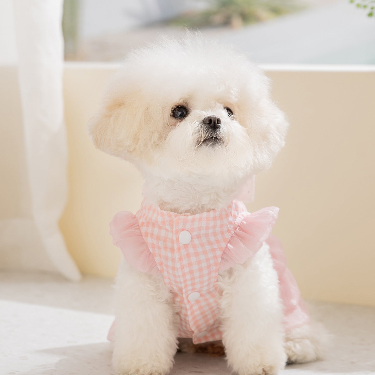 HipiDogs Gingham Princess Dog Dress