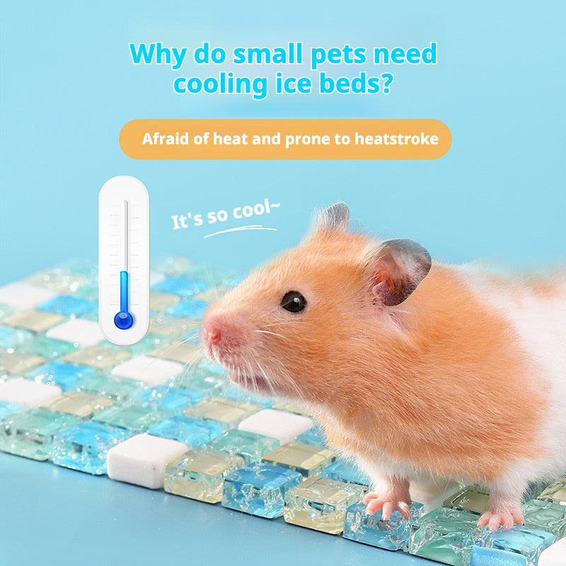 Small Pet Cooling Crystal Mat for Hamsters & Small Animals – Summer Cool Pad 10×5cm