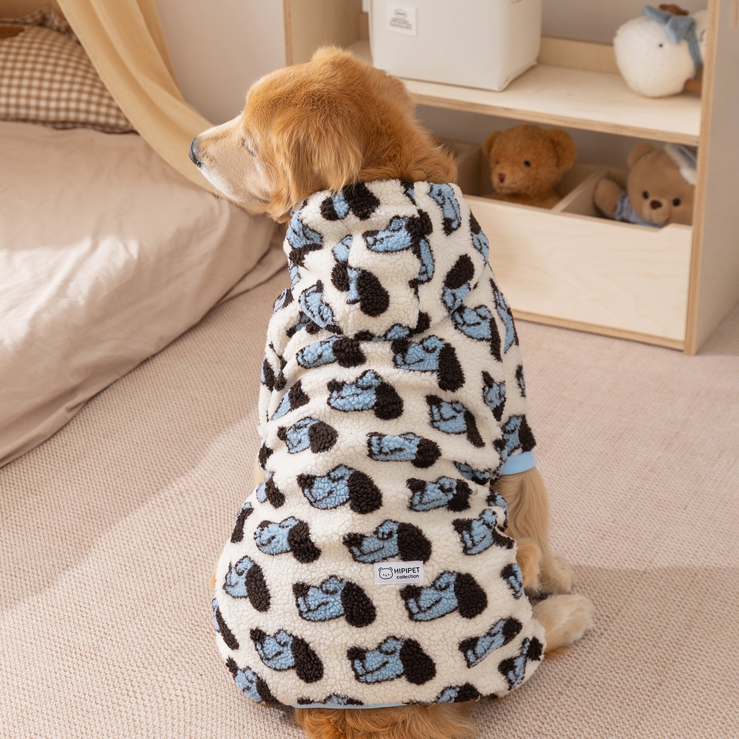 Fleece Hoodie for Large Dogs Soft Warm Puppy Jacket 3XL–8XL