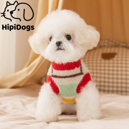 Soft Knit Dog Sweater for Small Dogs – Warm Winter Puppy Pullover Clothing, Cute Comfortable Pet Outfit