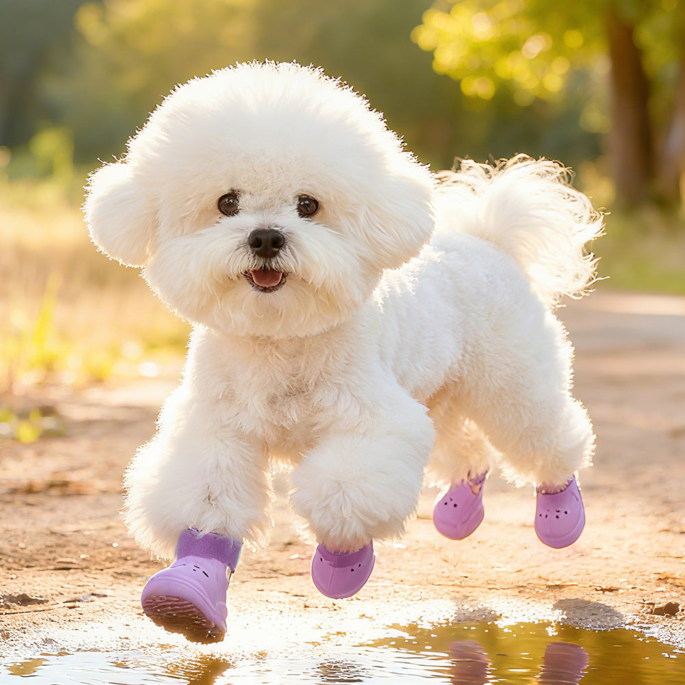 HipiDogs Waterproof Dog Boots – Anti-Slip Protective Paw Shoes for Small Dogs & Cats