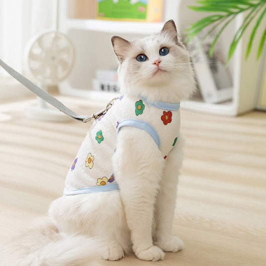 Floral Bear Cat Harness – Soft Adjustable Fit