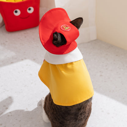 HipiDogs School Style Pet Outfit with Matching Hat