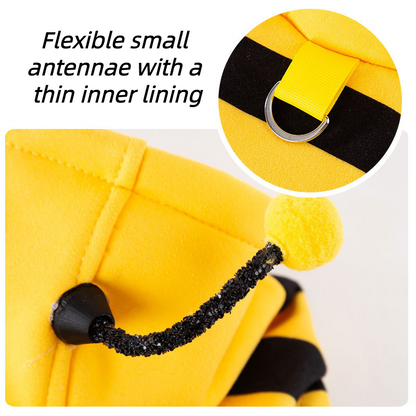 Little Bee Clothes for Cats – Cute Bee Hoodie with Antennas