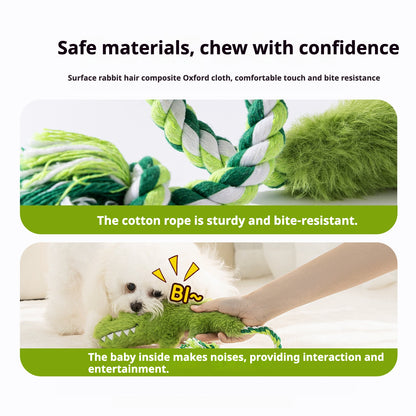 Interactive Plush Dog Chew Toy for Teeth Grinding