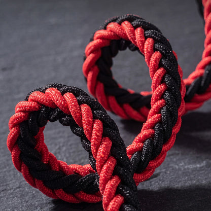 Heavy-Duty Braided Dog Collar & Leash Set for Strong Dogs