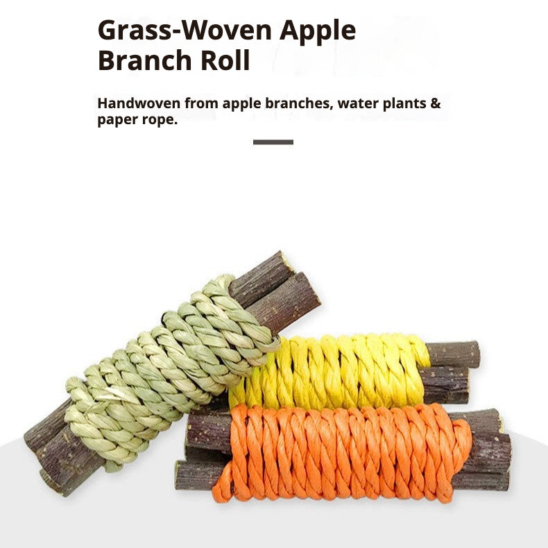 Premium Fuji Apple Wood Chew Sticks for Small Pets – Natural Teeth Grinding Toys for Hamsters, Rabbits & Rodents