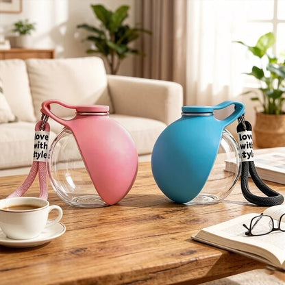 Portable Pet Water Bottle with Carrying Strap