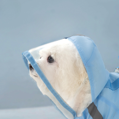 Waterproof Dog Raincoat with Hood & Boots | Full Body Reflective Dog Rain Suit for Small Medium Dogs | HipiDogs Pet Rainwear