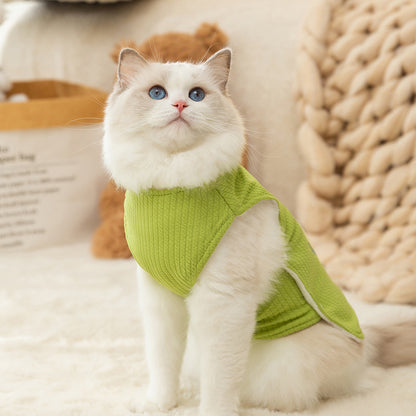 Cute Little Sweater for Cats – Avocado & Dog Embroidery