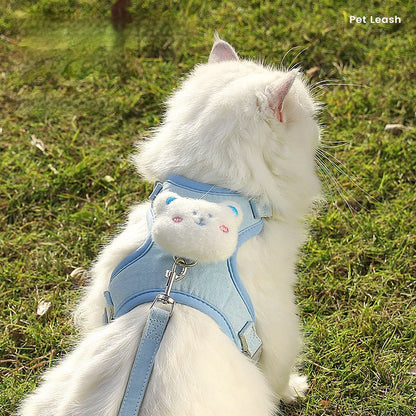Escape-Proof Cat Harness and Leash Set – Lightweight Adjustable Cat Leash for Safe Outdoor Walking