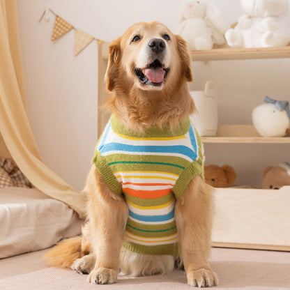 Rainbow Sweater for Large Dogs