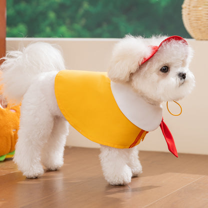 HipiDogs School Style Pet Outfit with Matching Hat