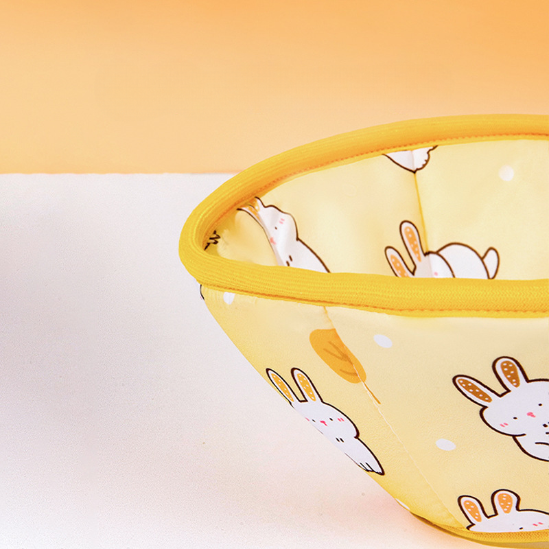 Yellow Bunny Cat Collar | Soft & Comfortable Recovery Collar for Cats | Hipidogs Pet Accessories