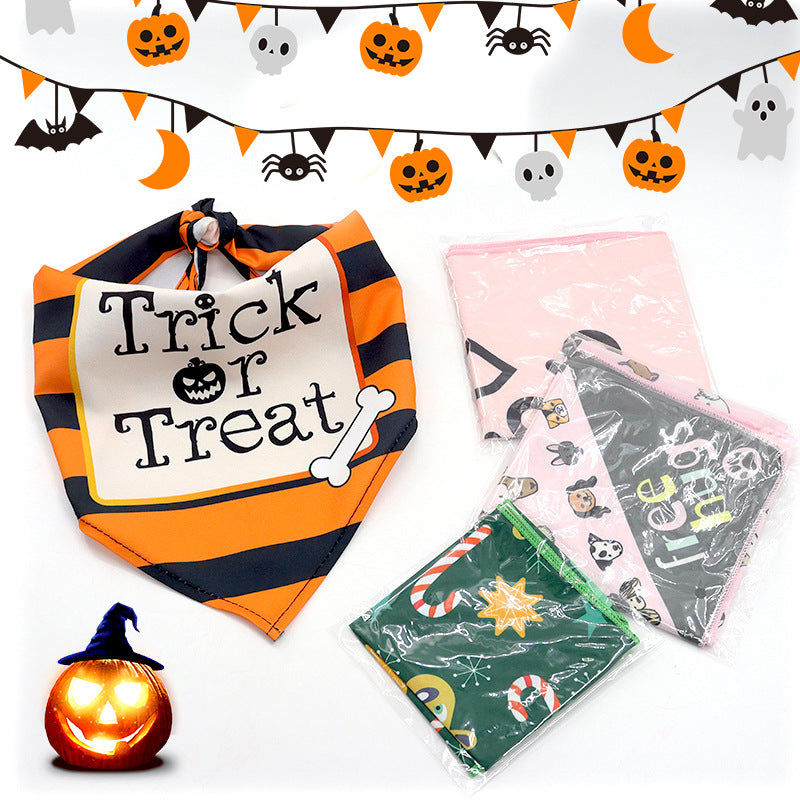 Festive Dog Bandana Bib – Soft & Absorbent Triangle Scarf for Dogs