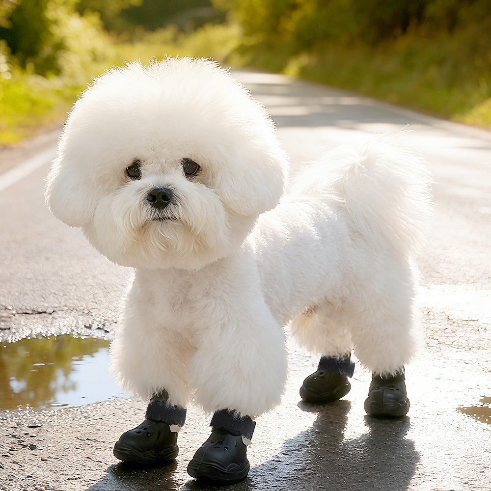 HipiDogs Waterproof Dog Boots – Anti-Slip Protective Paw Shoes for Small Dogs & Cats