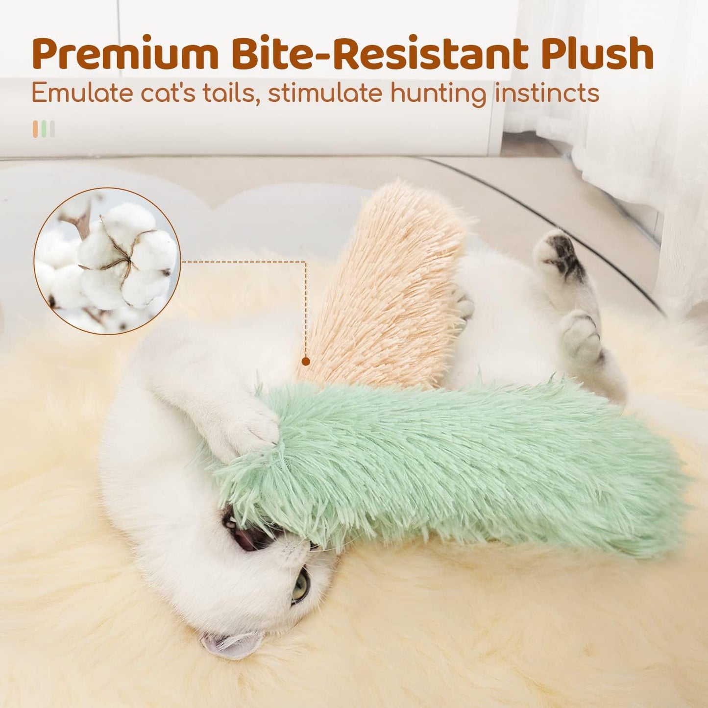 Fluffy Cat Toy Stick – Soft and Engaging Play for Cats