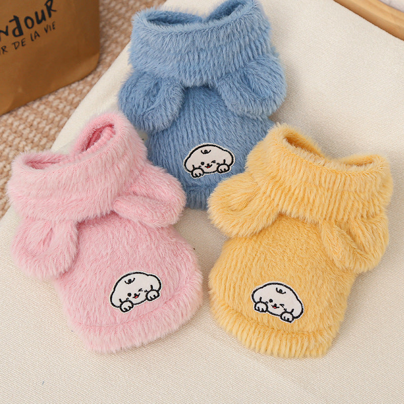 Cute Knitted Cat Sweater Vest – Warm Soft Pet Pullover for Cats | Cozy Winter Cat Clothing