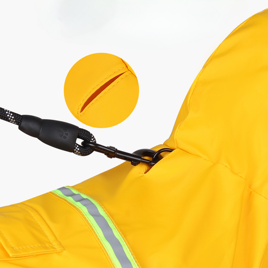 Waterproof Dog Raincoat with Hood – Reflective Pet Rain Jacket for Small Medium Large Dogs