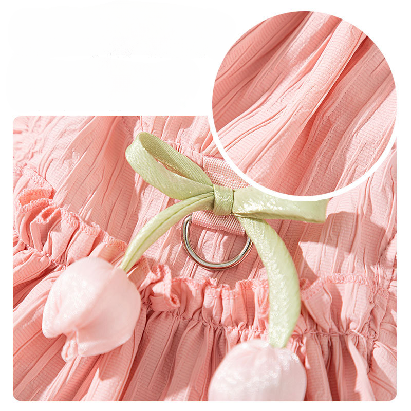 HipiDogs Princess Pet Dress – Elegant Ruffle Summer Outfit