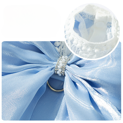 Princess Cat Dress with Bow – Elegant Lace Party Outfit