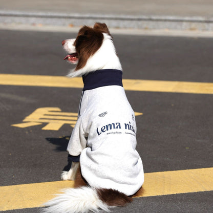 Warm Dog Jacket with Zipper – Sport Style Dog Coat for Medium Large Dogs Winter Pet Clothes