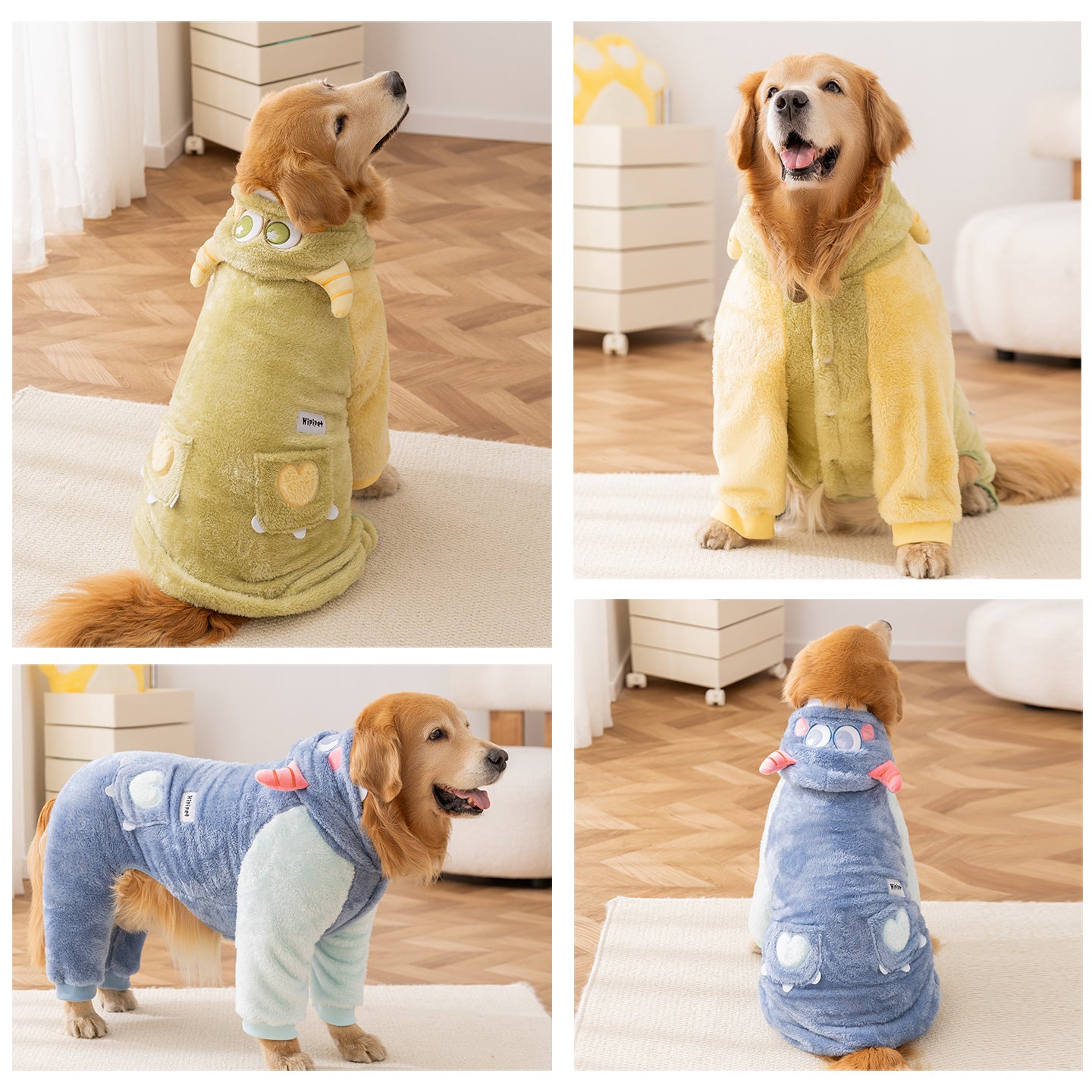Animal Costume Hoodie for Large Dogs Cozy Fleece Puppy Outfit 3XL–8XL
