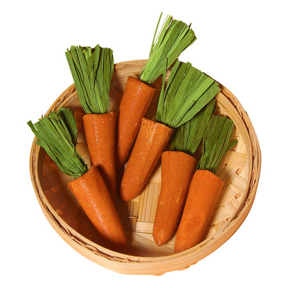 Pet Chew Carrot Stick Toy for Hamsters & Small Pets – Natural Teeth Grinding & Boredom Relief