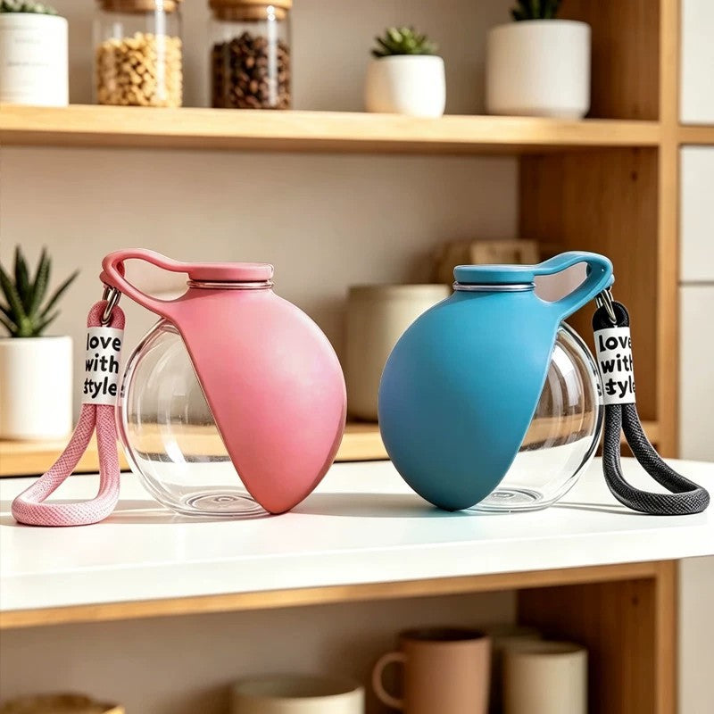 Portable Pet Water Bottle with Carrying Strap