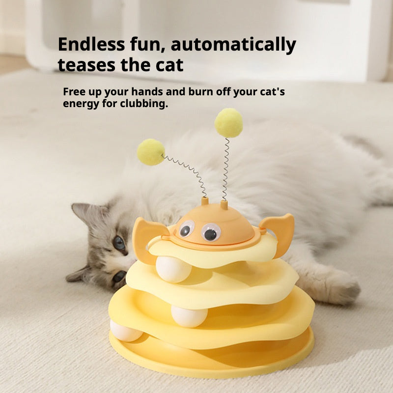Little Bee Spinner Toy – Interactive Spinning Cat Toy with Fun Motion & Tease Action