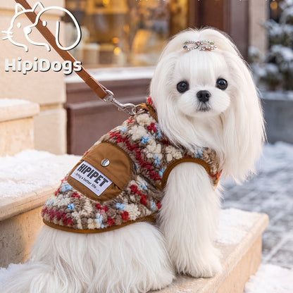 Cozy Sherpa Harness Vest with Pocket for Dogs