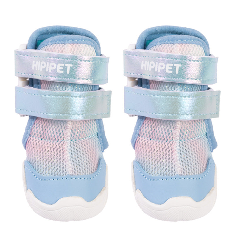Breathable Dog Shoes with Adjustable Straps – Protective Paw Boots for Outdoor Walking