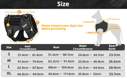 Tactical Dog Harness with Handle - Adjustable No Pull Military Style Vest for Medium and Large Dogs - product photo 3