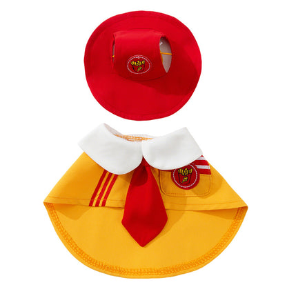 HipiDogs School Style Pet Outfit with Matching Hat