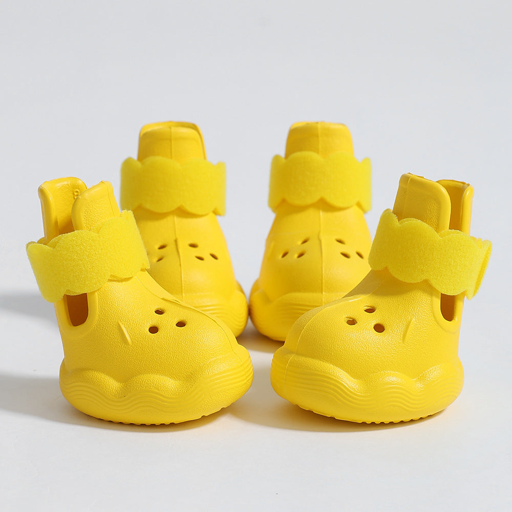 HipiDogs Waterproof Dog Boots – Anti-Slip Protective Paw Shoes for Small Dogs & Cats