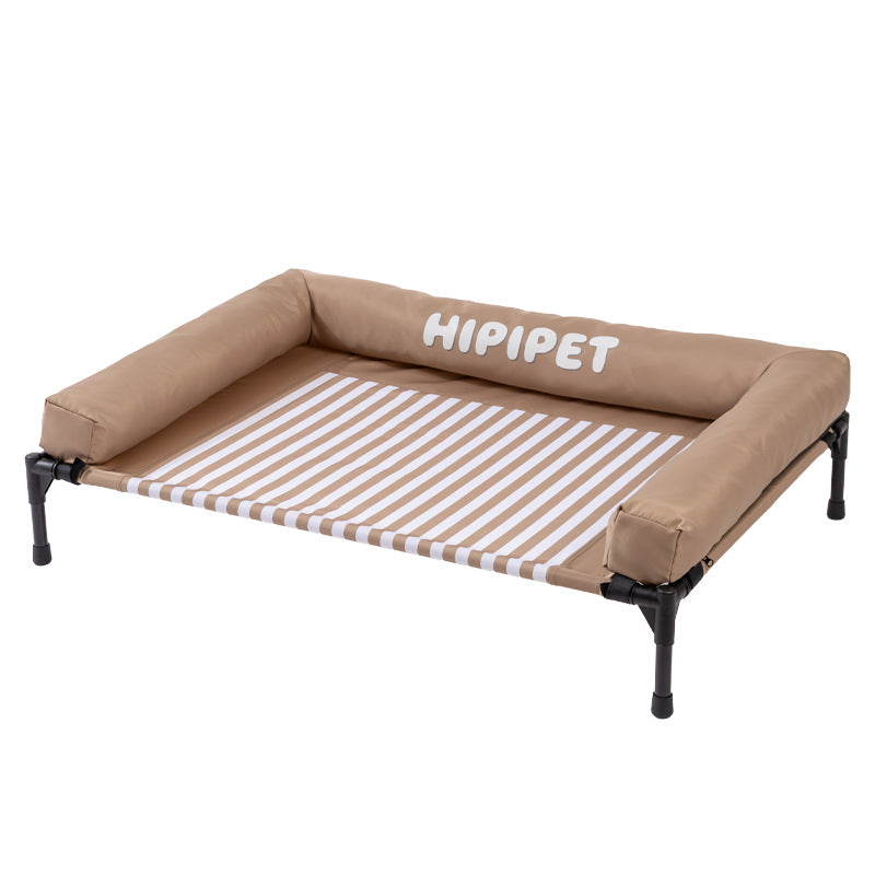 Elevated Dog Bed with Raised Bolsters for Indoor & Outdoor Use