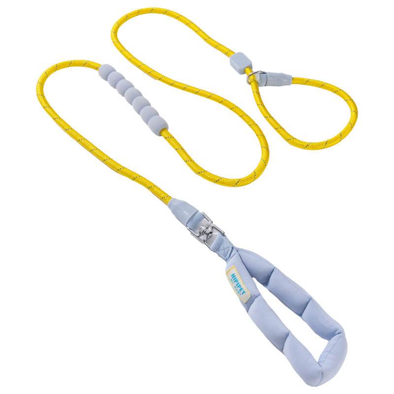 Heavy-Duty Reflective Dog Leash with Shock-Absorbing Handle