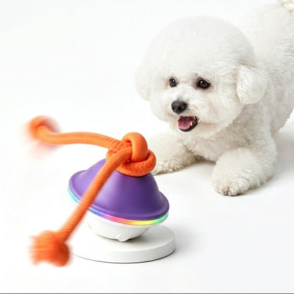 Interactive Dog Tug Toy with Rope & Treat Dispenser