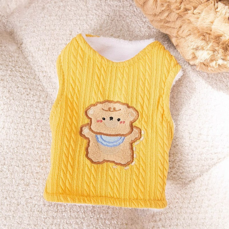 Cute Little Sweater for Cats – Avocado & Dog Embroidery