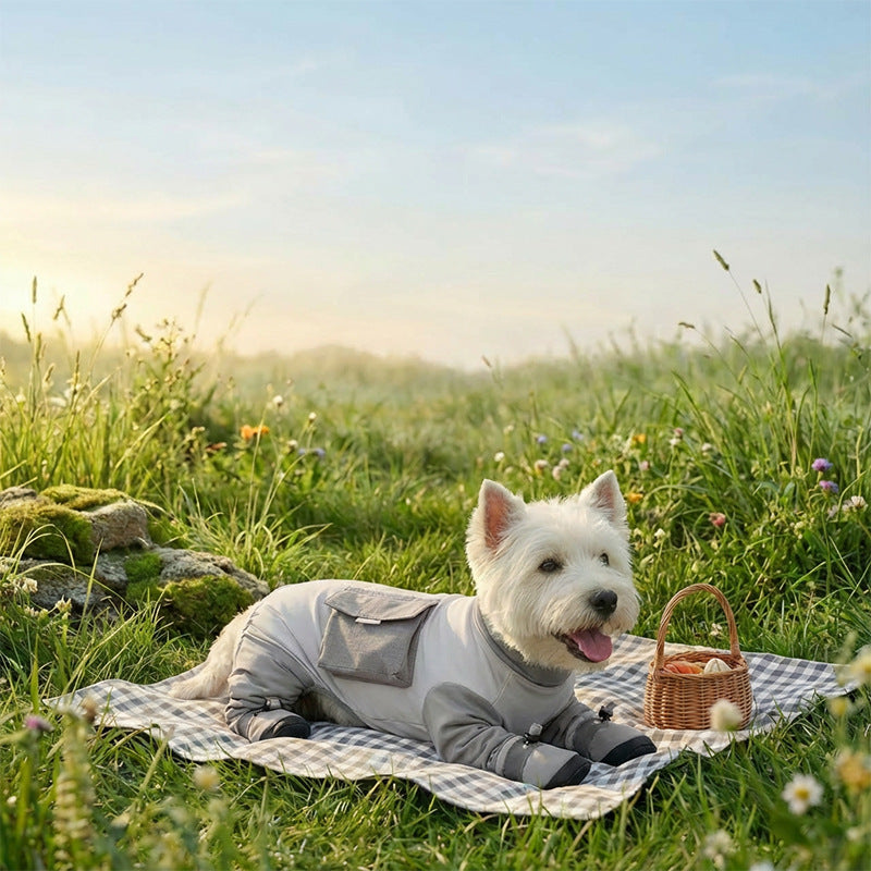 HipiDogs Full-Cover Dog Recovery Suit | Breathable Recovery Onesie for Dogs