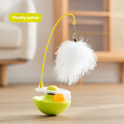 Automatic Interactive Cat Toy – Hands-Free Feather Play for Lazy Cat Lovers