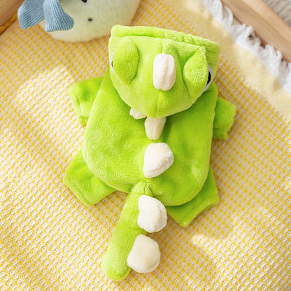 Cute Dinosaur Costume for Cats Soft Cozy Pet Hoodie