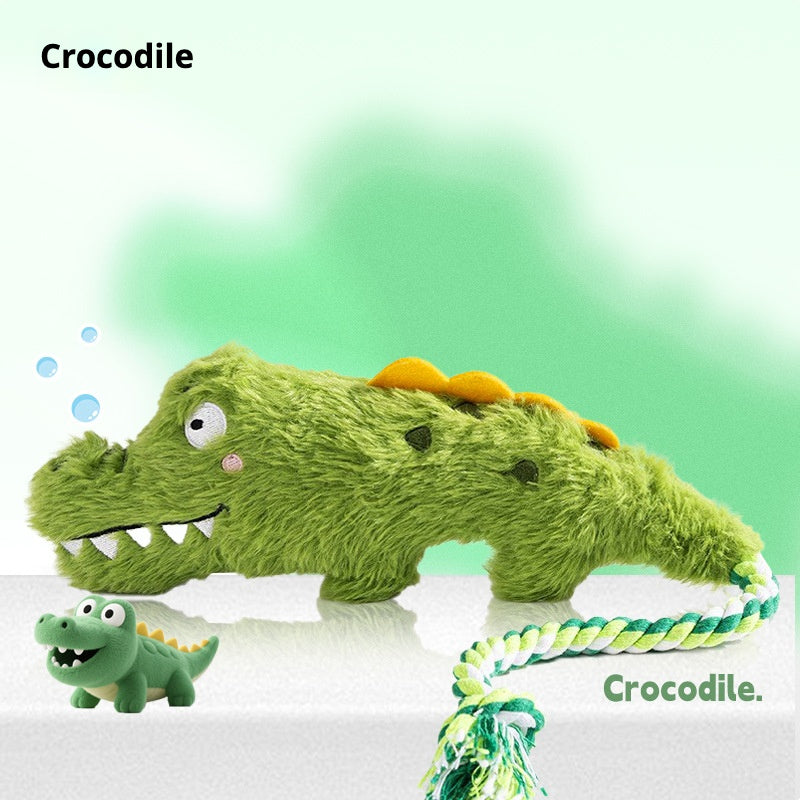 Interactive Plush Dog Chew Toy for Teeth Grinding