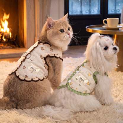 Vintage Lace Harness Vest for Dogs & Cats